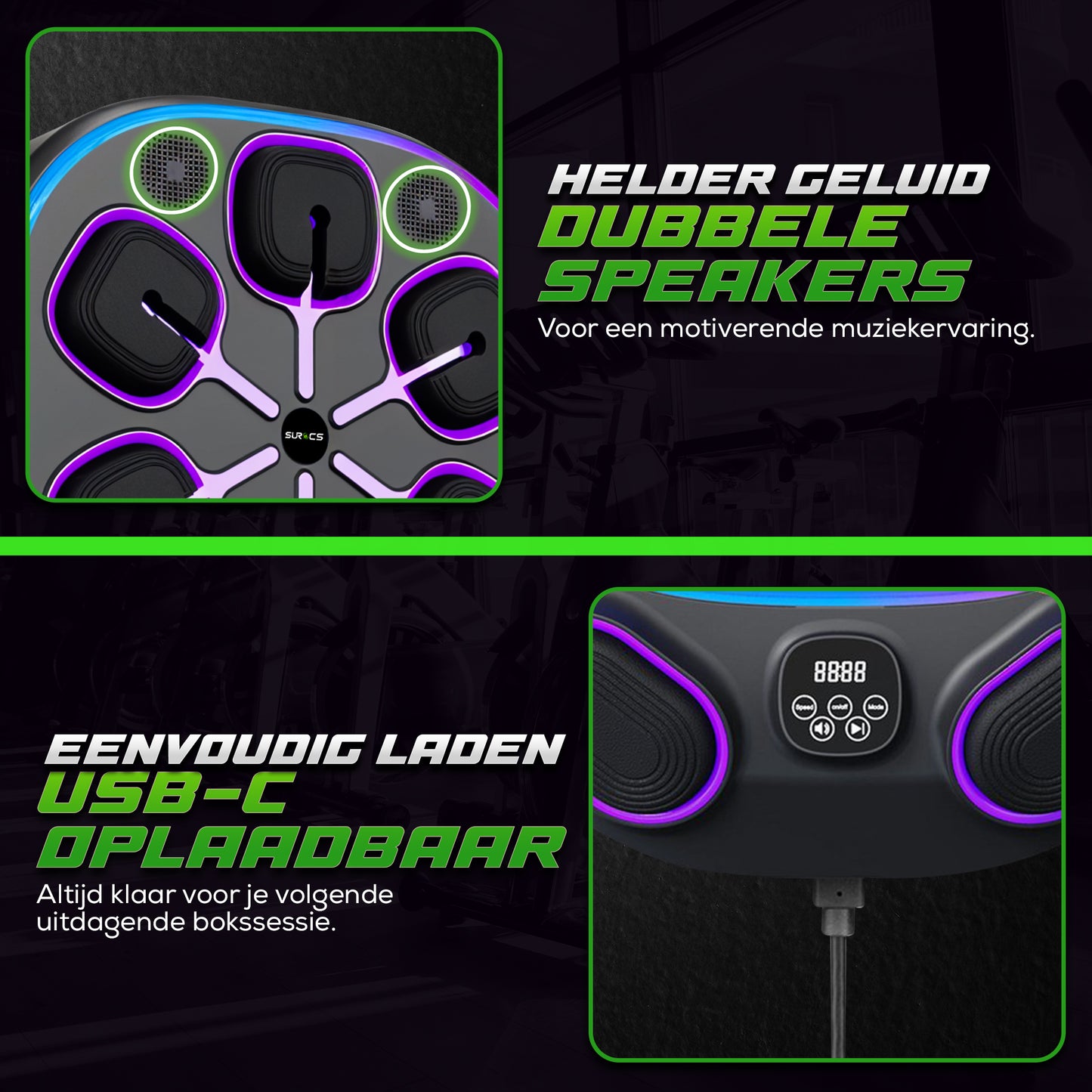 Boksmachine - Boksmachine – Bokszak – Boksen en trainen – Bokszak – &amp; Handschoenen – Zwart