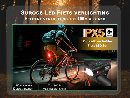 Fietsverlichtingsset oplaadbaar