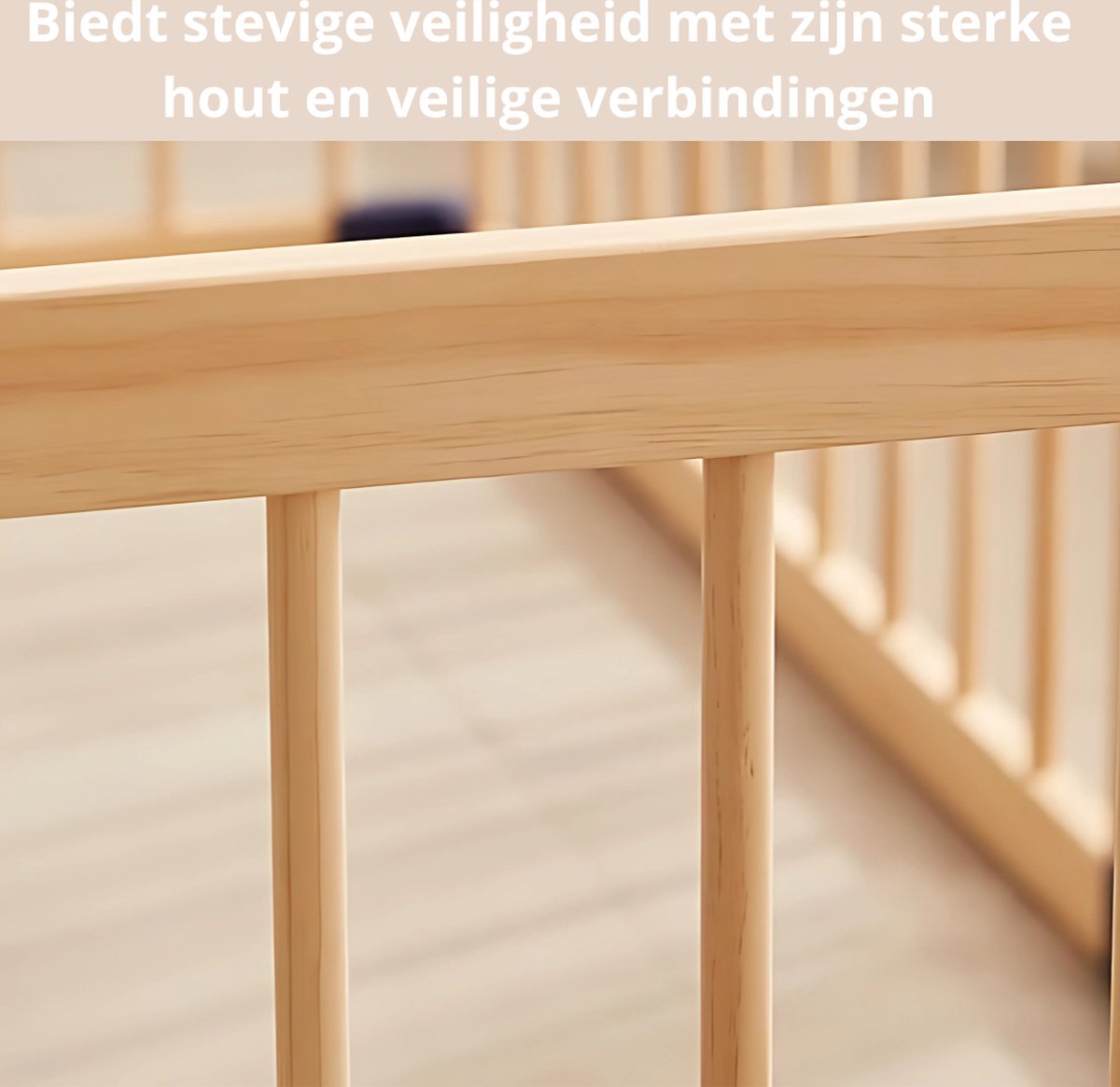 Houten Grondbox – Inklapbare Speelbox – 170x170x61 cm