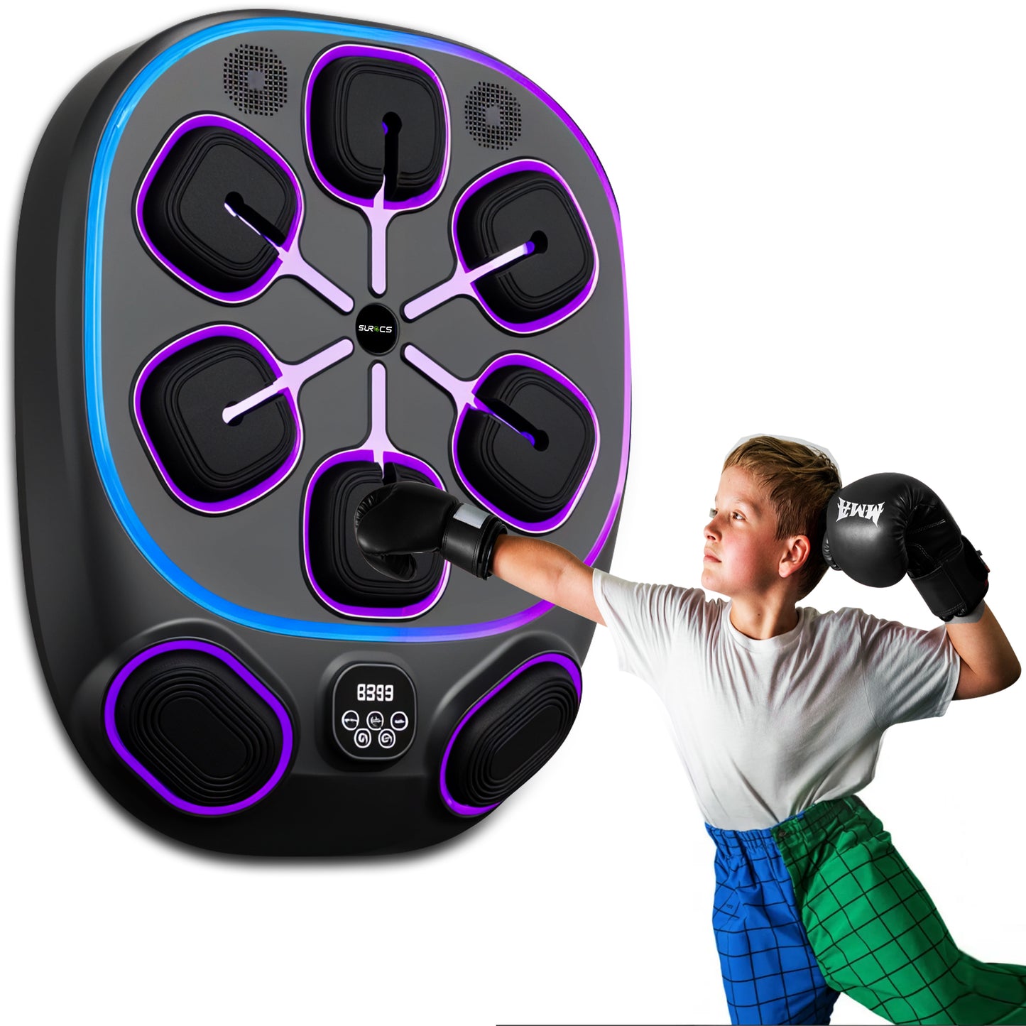 Boksmachine - Boksmachine – Bokszak – Boksen en trainen – Bokszak – &amp; Handschoenen – Zwart