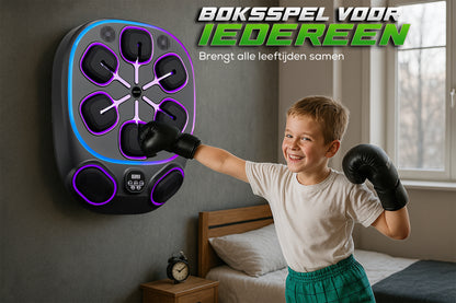 Boksmachine - Boksmachine – Bokszak – Boksen en trainen – Bokszak – &amp; Handschoenen – Zwart