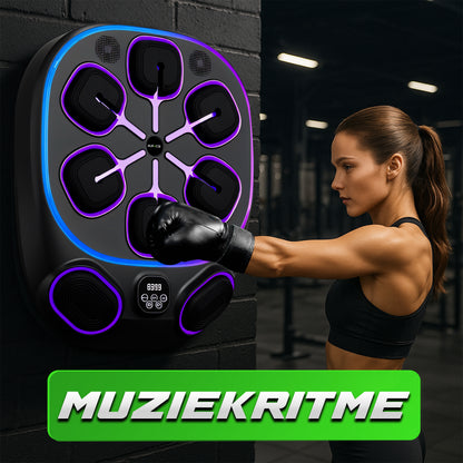 Boksmachine - Boksmachine – Bokszak – Boksen en trainen – Bokszak – &amp; Handschoenen – Zwart