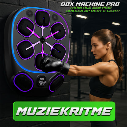 Boksmachine - Boksmachine – Bokszak – Boksen en trainen – Bokszak – &amp; Handschoenen – Zwart