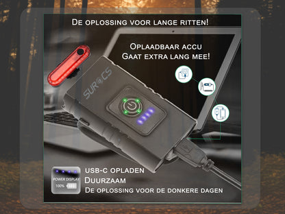 Fietsverlichtingsset oplaadbaar