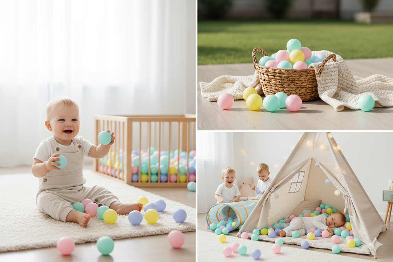 Ballenbakballen 100 stuks – Speelballen voor Grondbox & Speeltent – Veilig & BPA-vrij