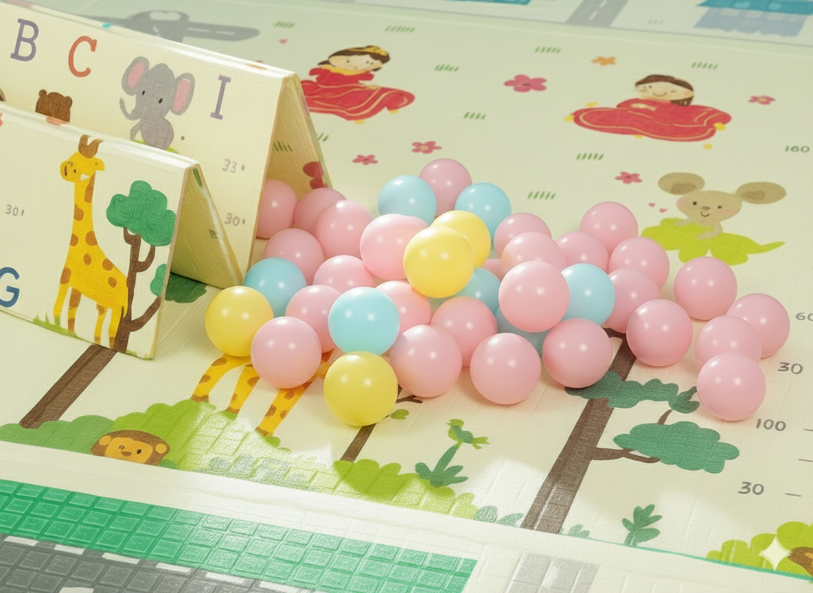 Ballenbakballen 100 stuks – Speelballen voor Grondbox & Speeltent – Veilig & BPA-vrij