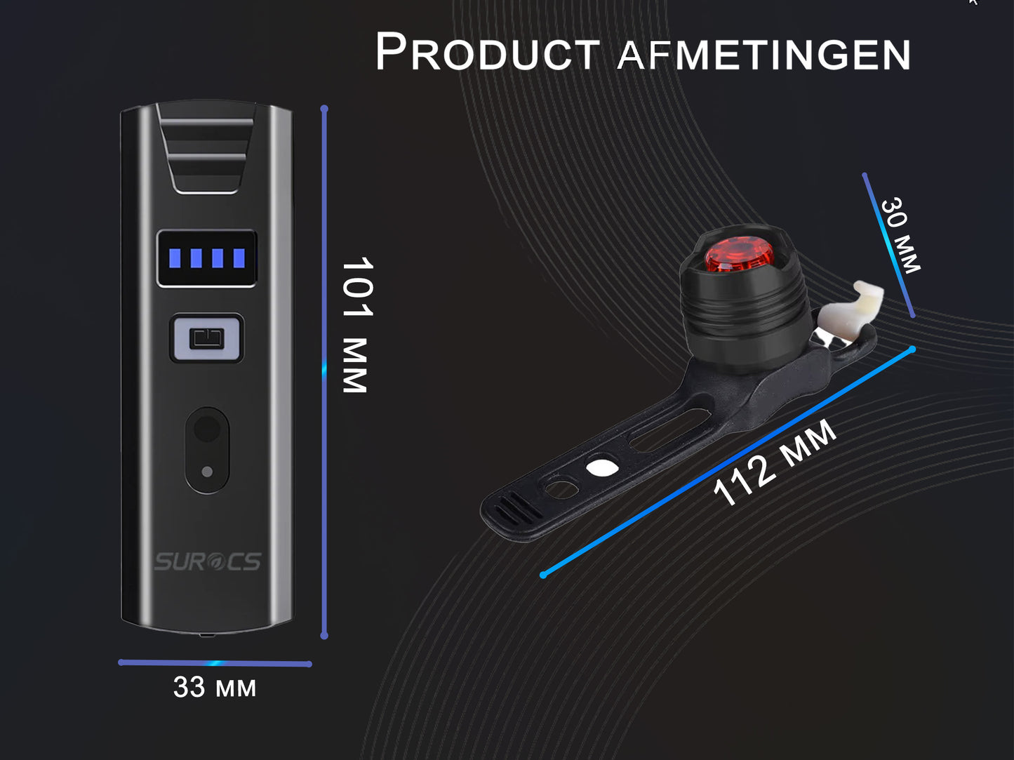 Fietsverlichtingsset oplaadbaar model 2025