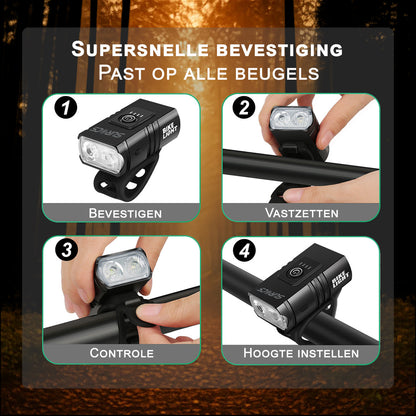 Fietsverlichtingsset oplaadbaar