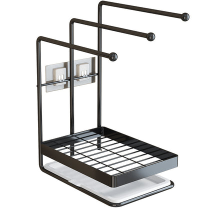 Aanrecht organizer - Vaatdoekhouder - gootsteen organizer - keuken organizers - Afdruiprek - Keuken - Zwart