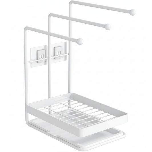 Aanrecht organizer - Vaatdoekhouder - gootsteen organizer - keuken organizers - Afdruiprek - Keuken - Wit